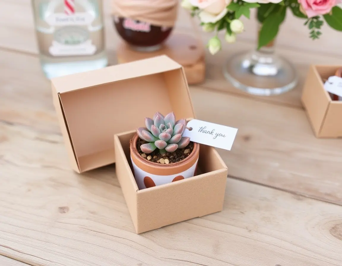 Mini-Succulente en Pot de Céramique