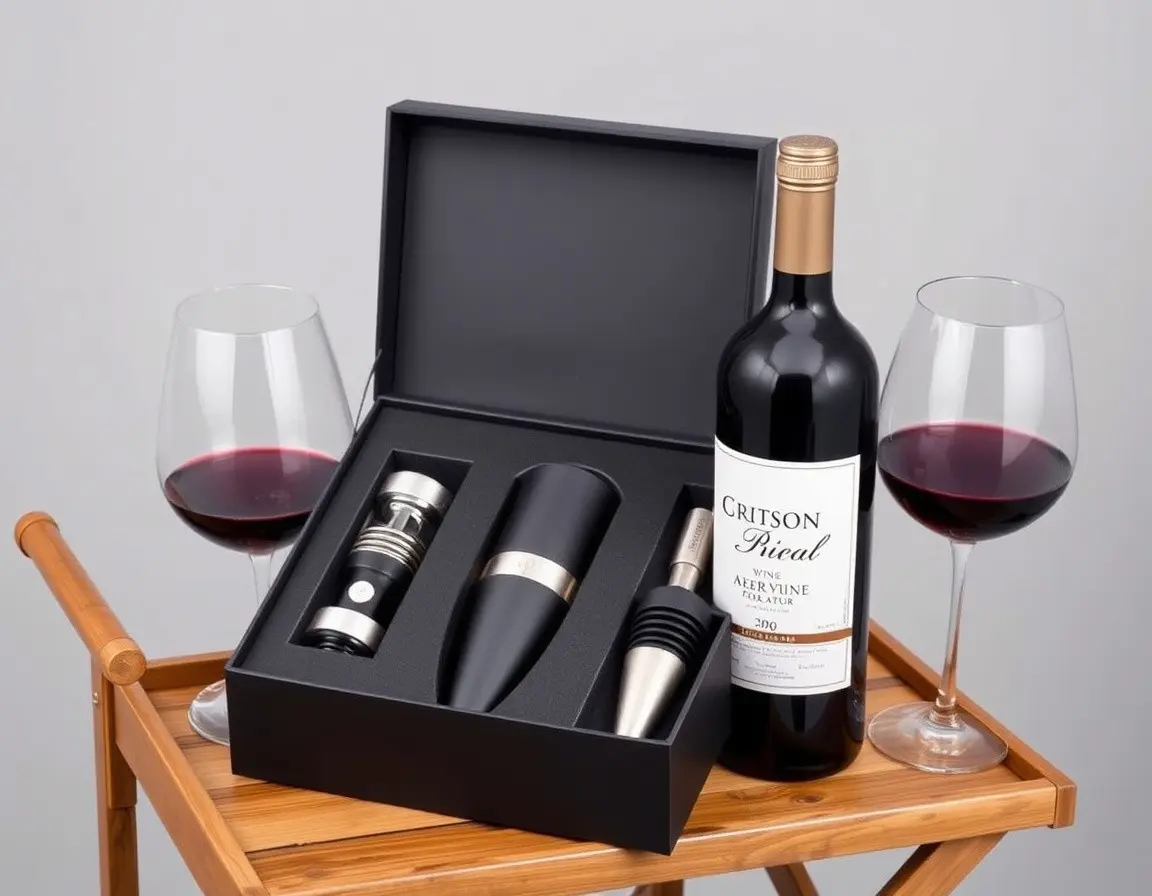 Set Aérateur et Bouchon à Vin Premium