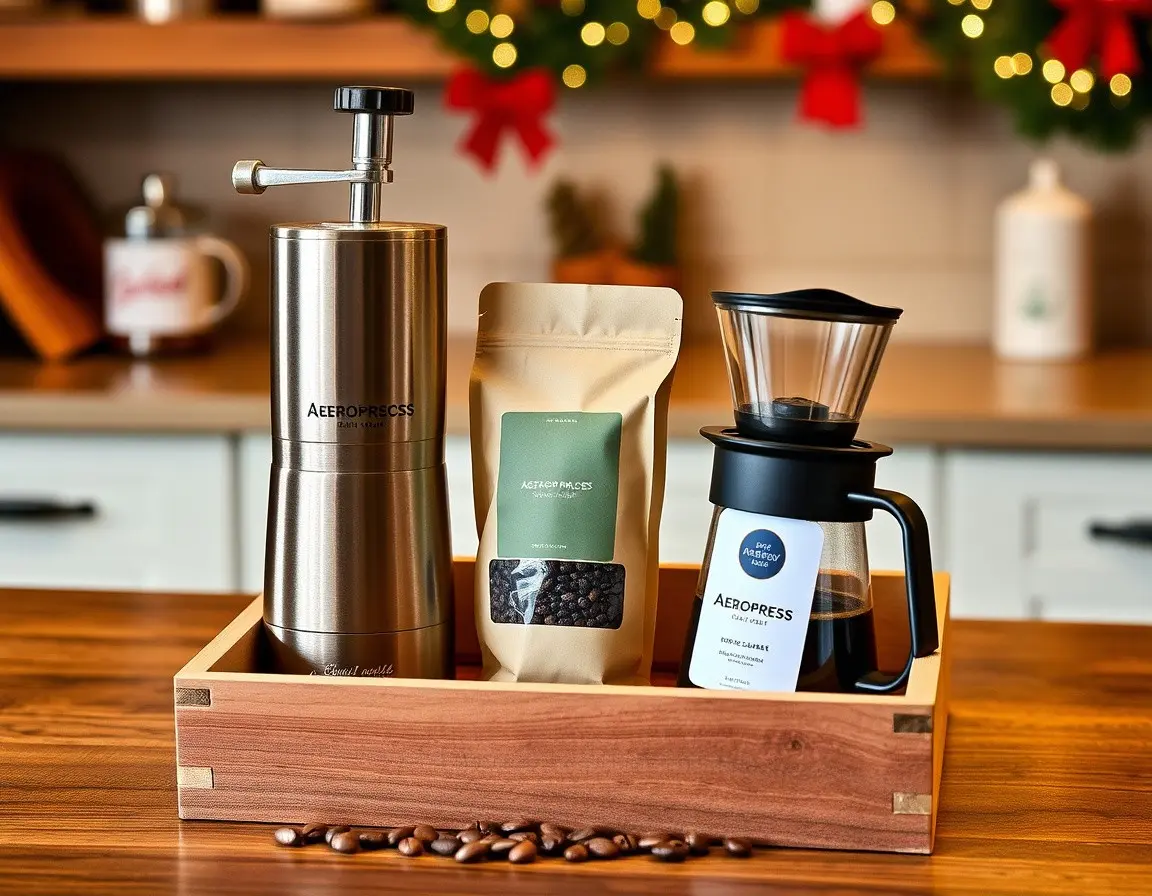 Moulin à café et Aeropress