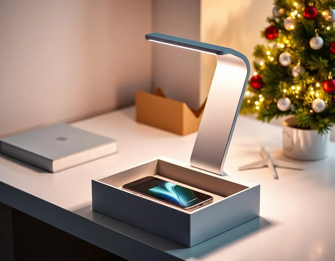 Lampe de bureau LED avec chargeur sans fil