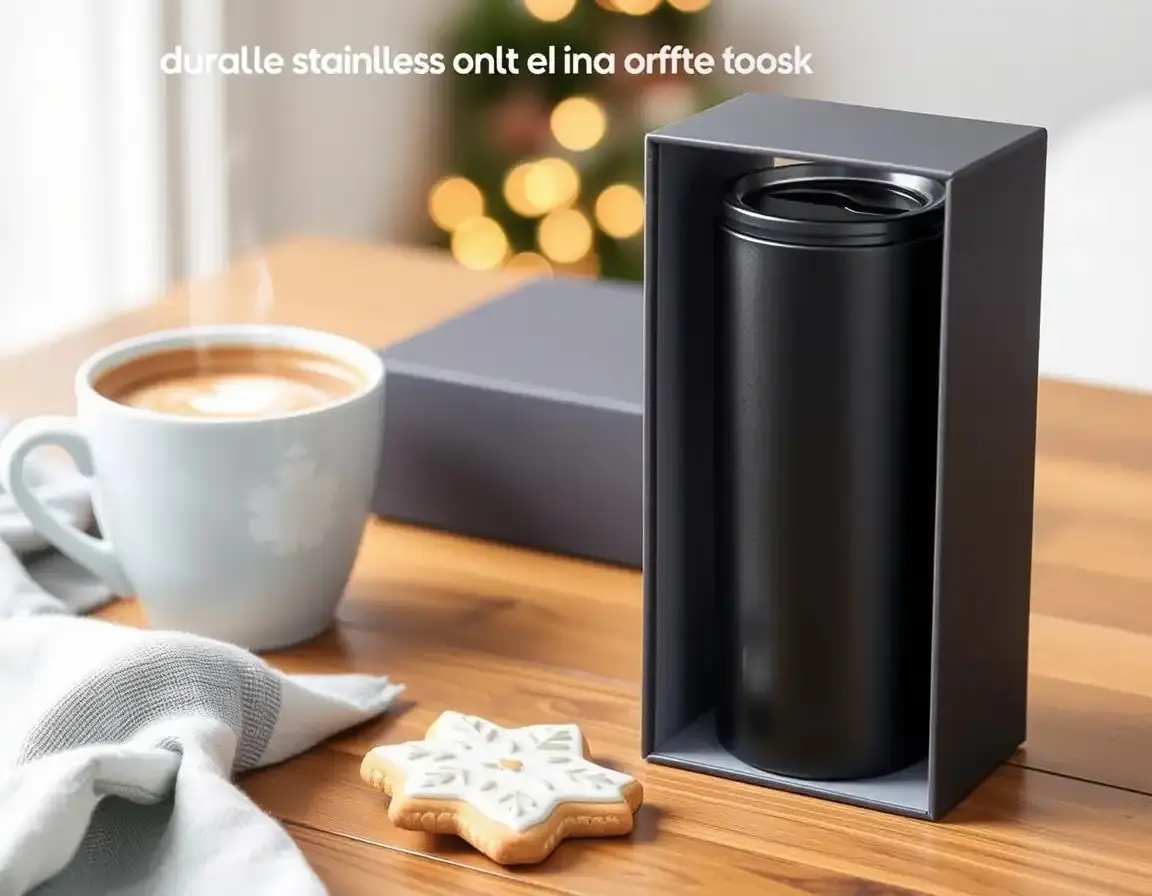 Mug de voyage isotherme en acier inoxydable