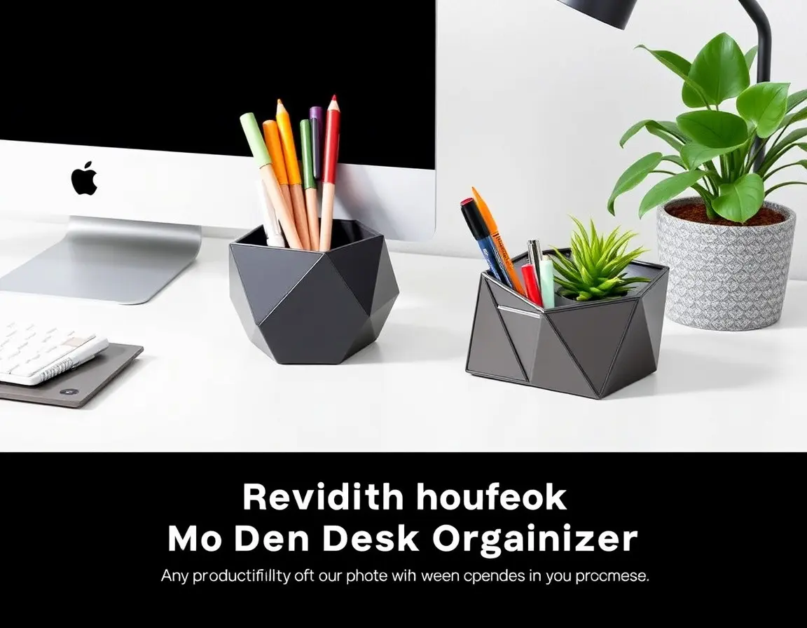 Organisateur de Bureau Géométrique Élégant