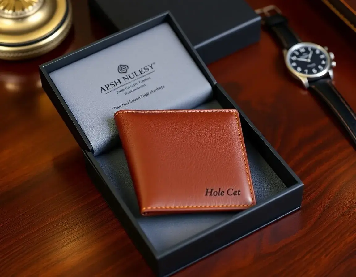 Portefeuille en cuir RFID haute qualité