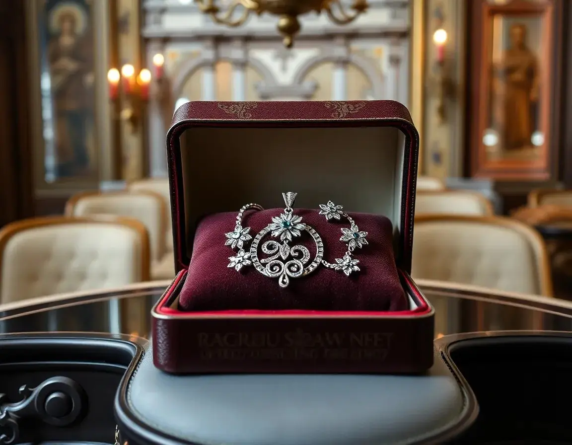 Parure de bijoux en argent sterling