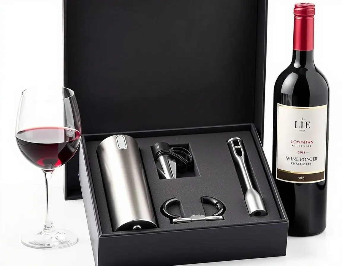 Kit tire-bouchon électrique de sommelier