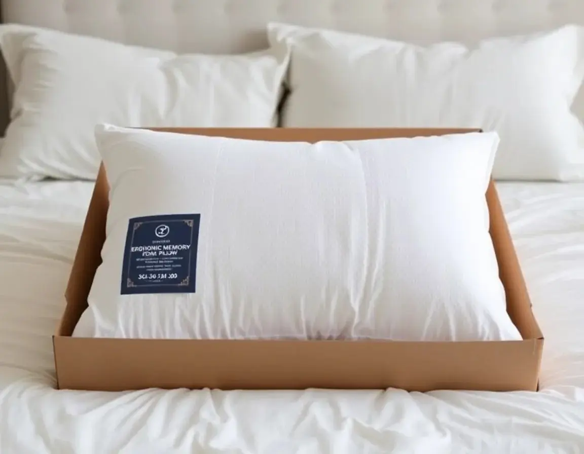 Oreiller à mémoire de forme ergonomique