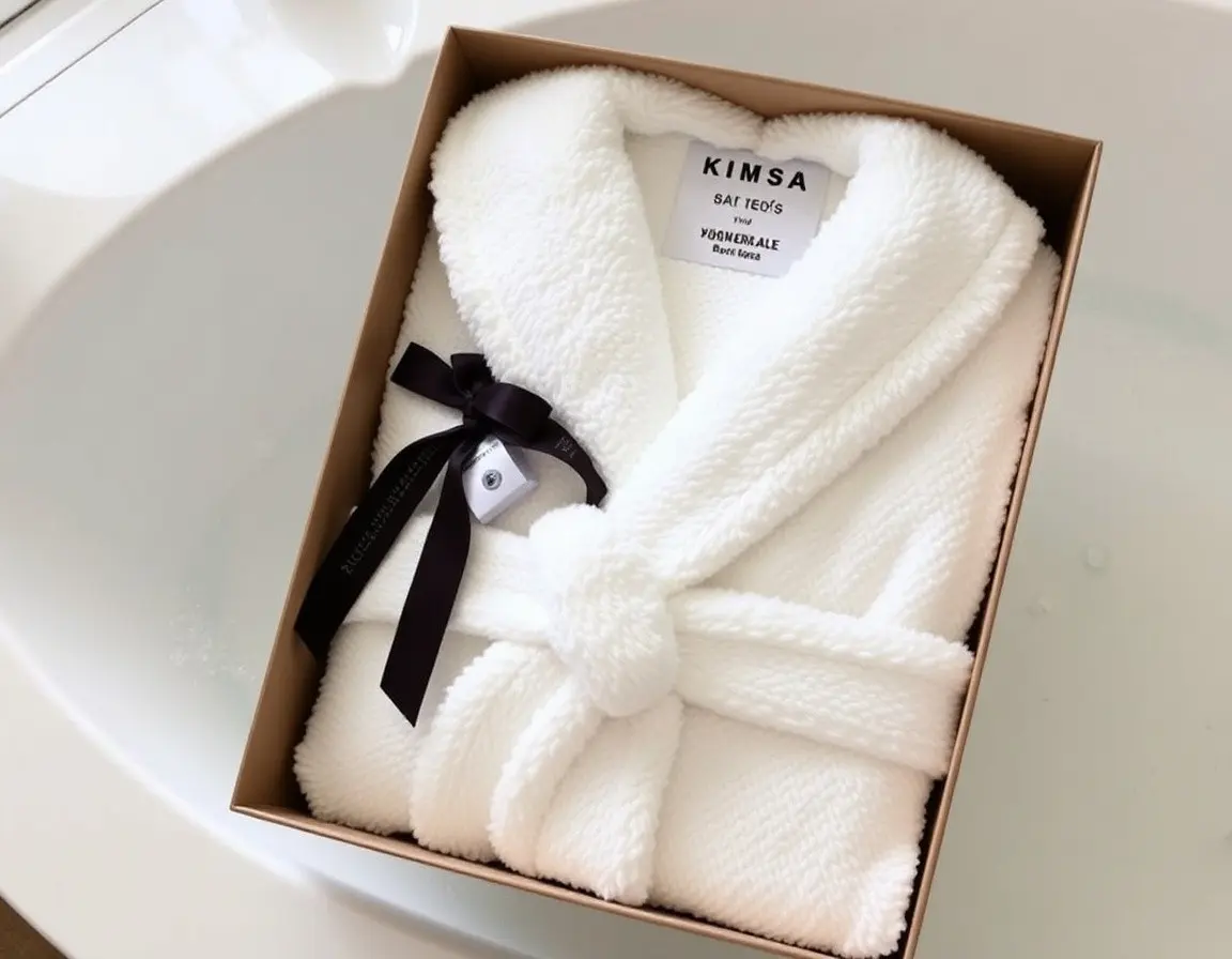 Peignoir de bain éponge de luxe