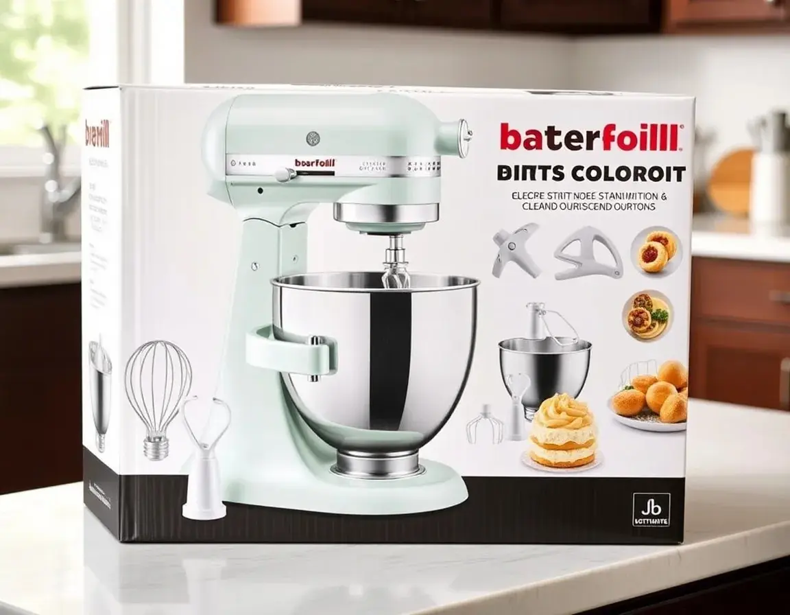 Robot Pâtissier Électrique avec Accessoires