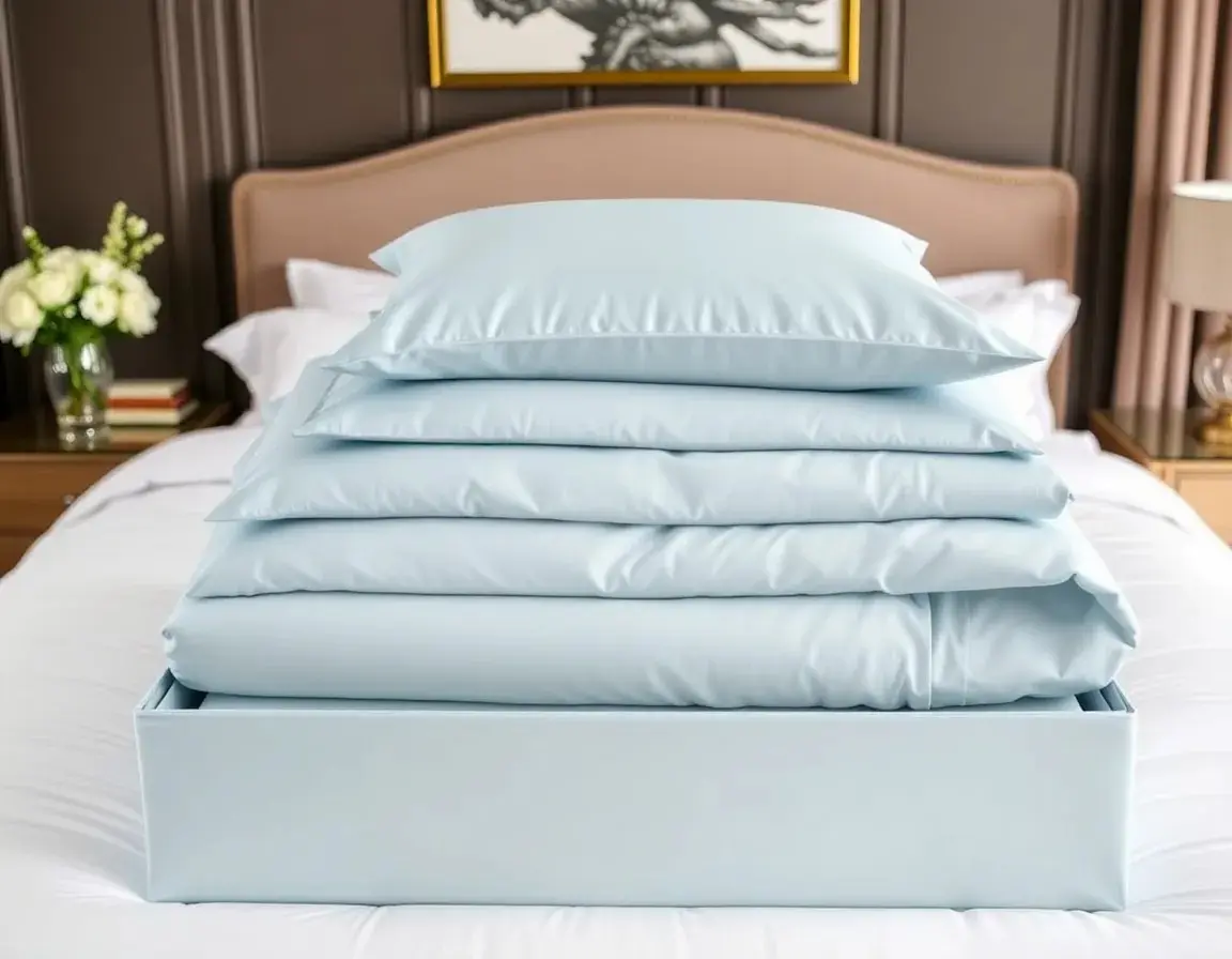 Parure de Lit en Satin de Coton Premium