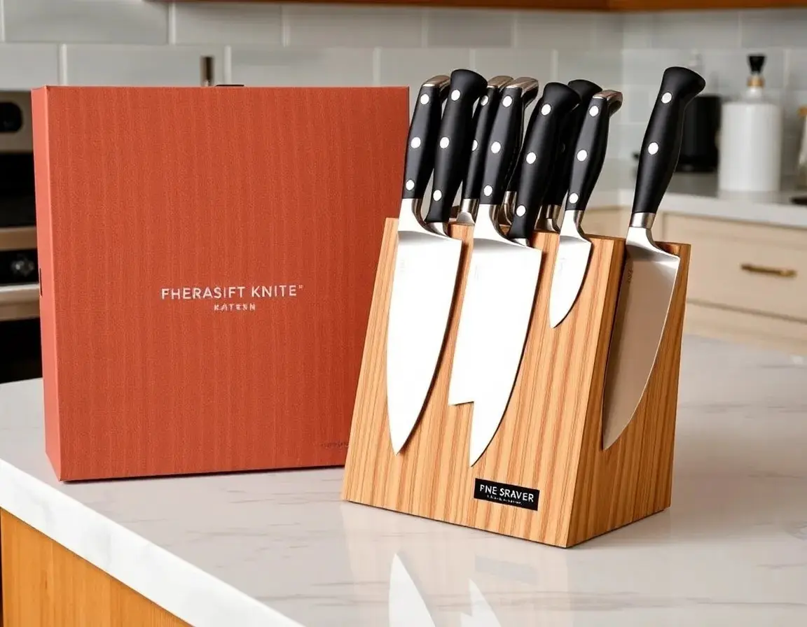 Bloc de Couteaux de Cuisine Professionnels