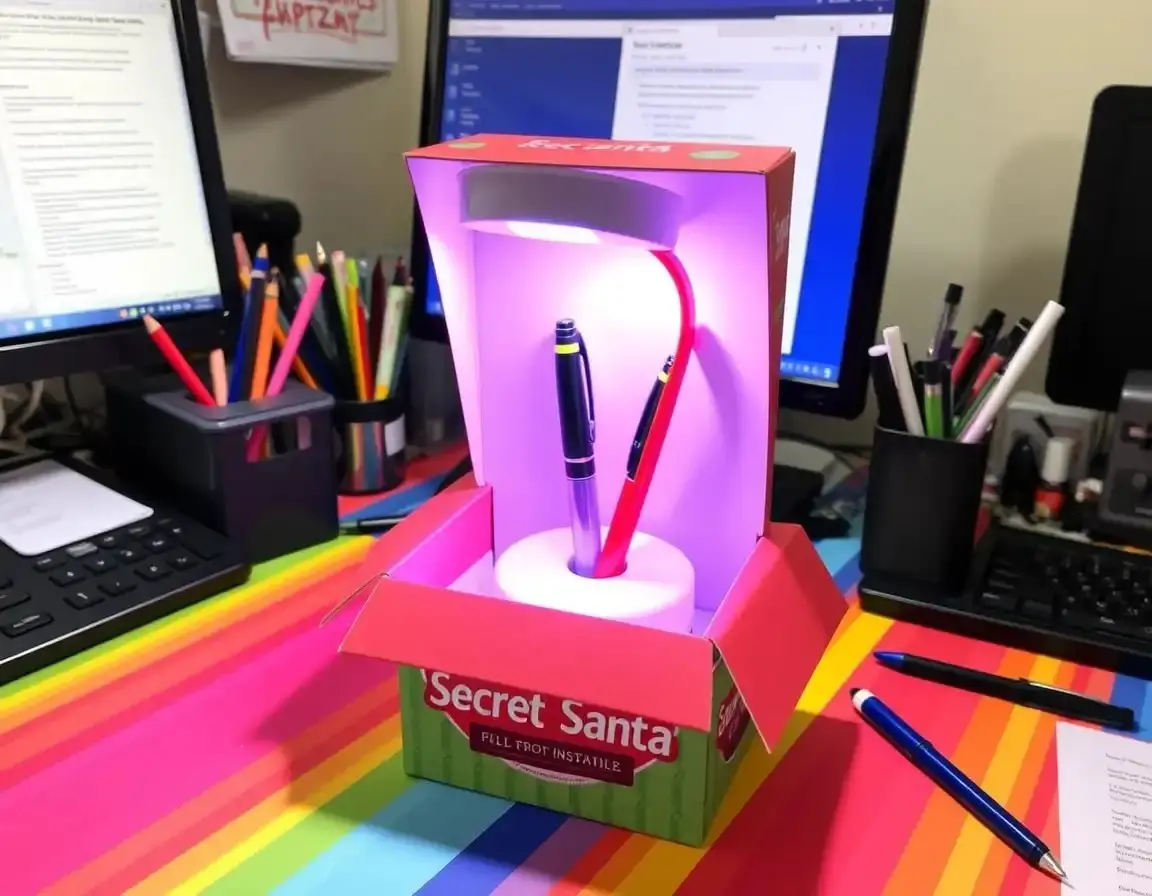 Lampe de Bureau LED Originale avec Porte-Stylo