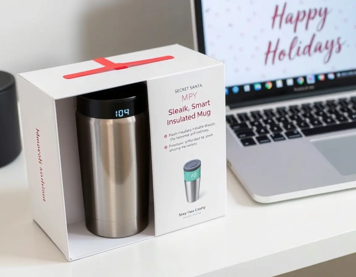 Mug Isotherme Intelligent avec Affichage de Température