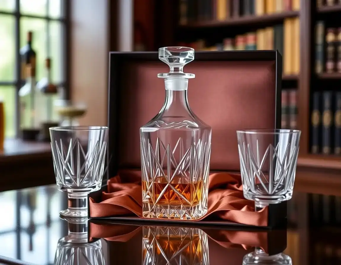Kit de carafe et verres à whisky
