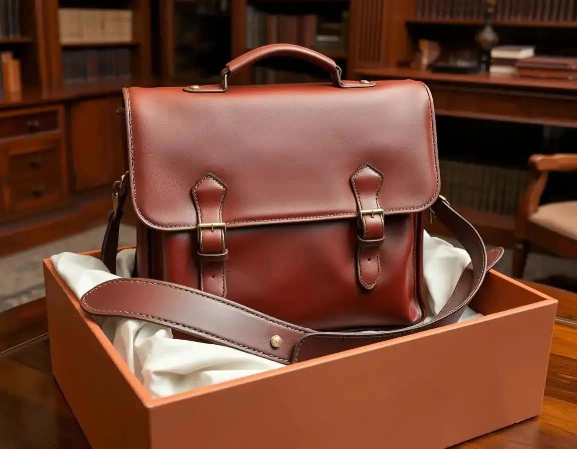 Sacoche en cuir de luxe