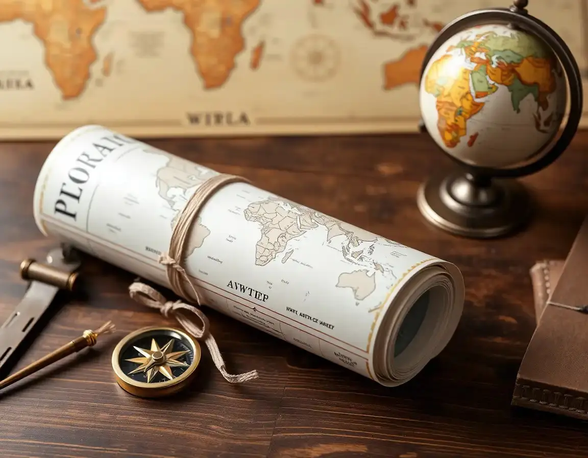 Grande Carte du Monde à Gratter