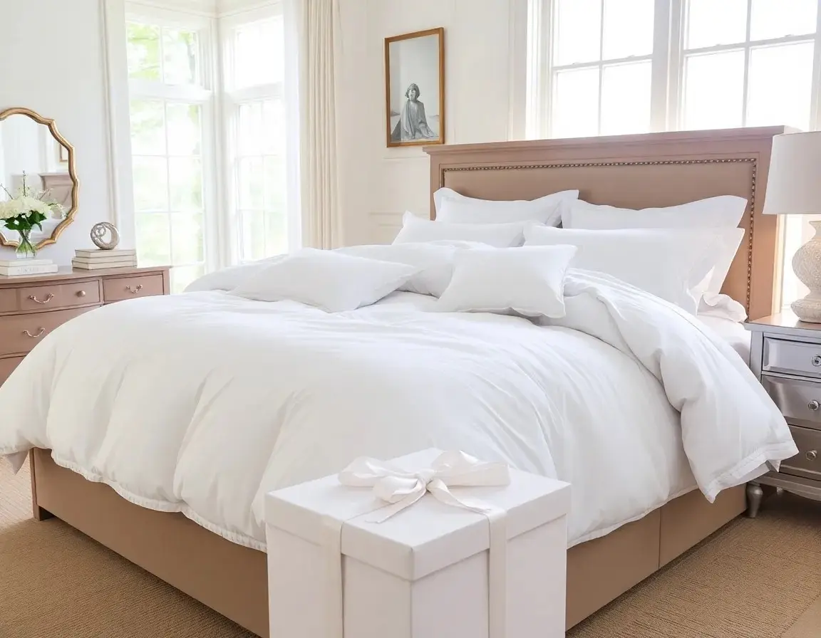 Linge de Lit de Luxe Coton Égyptien/Soie