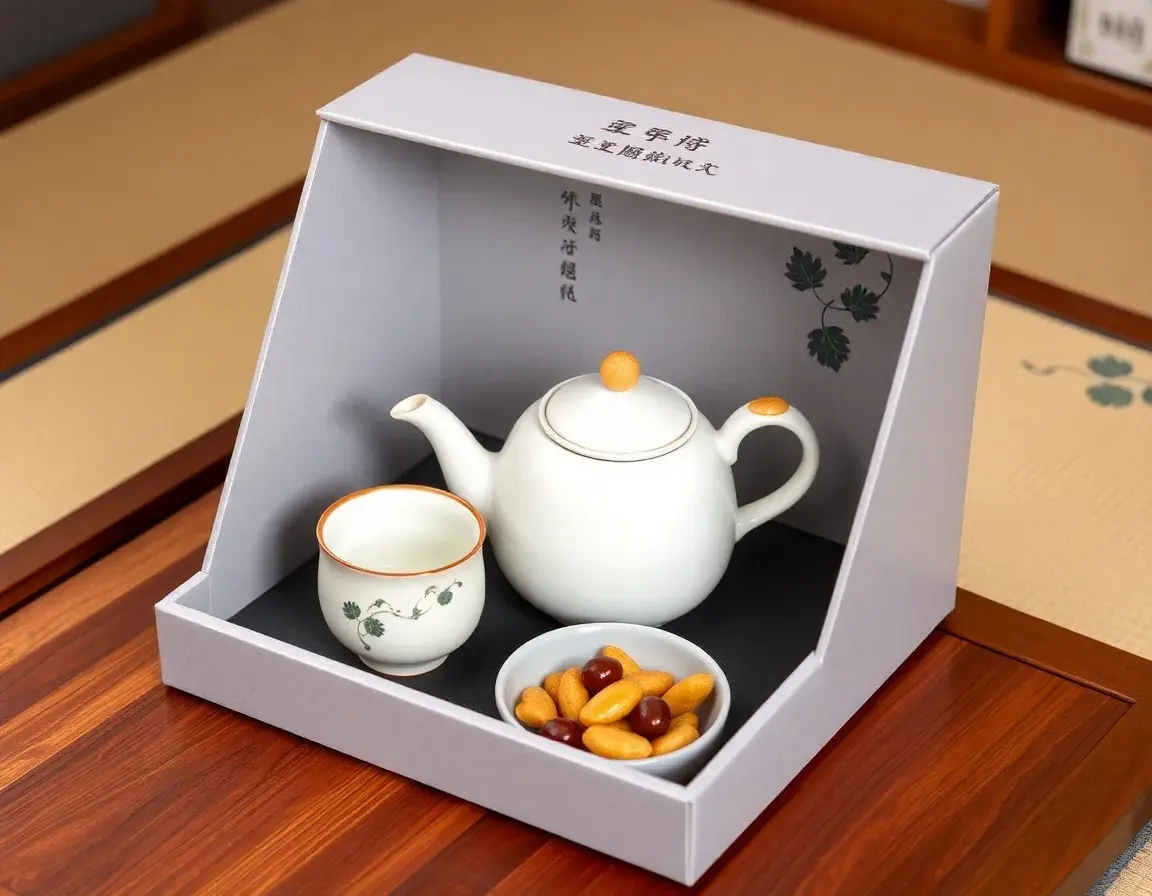 Service à thé en céramique artisanale