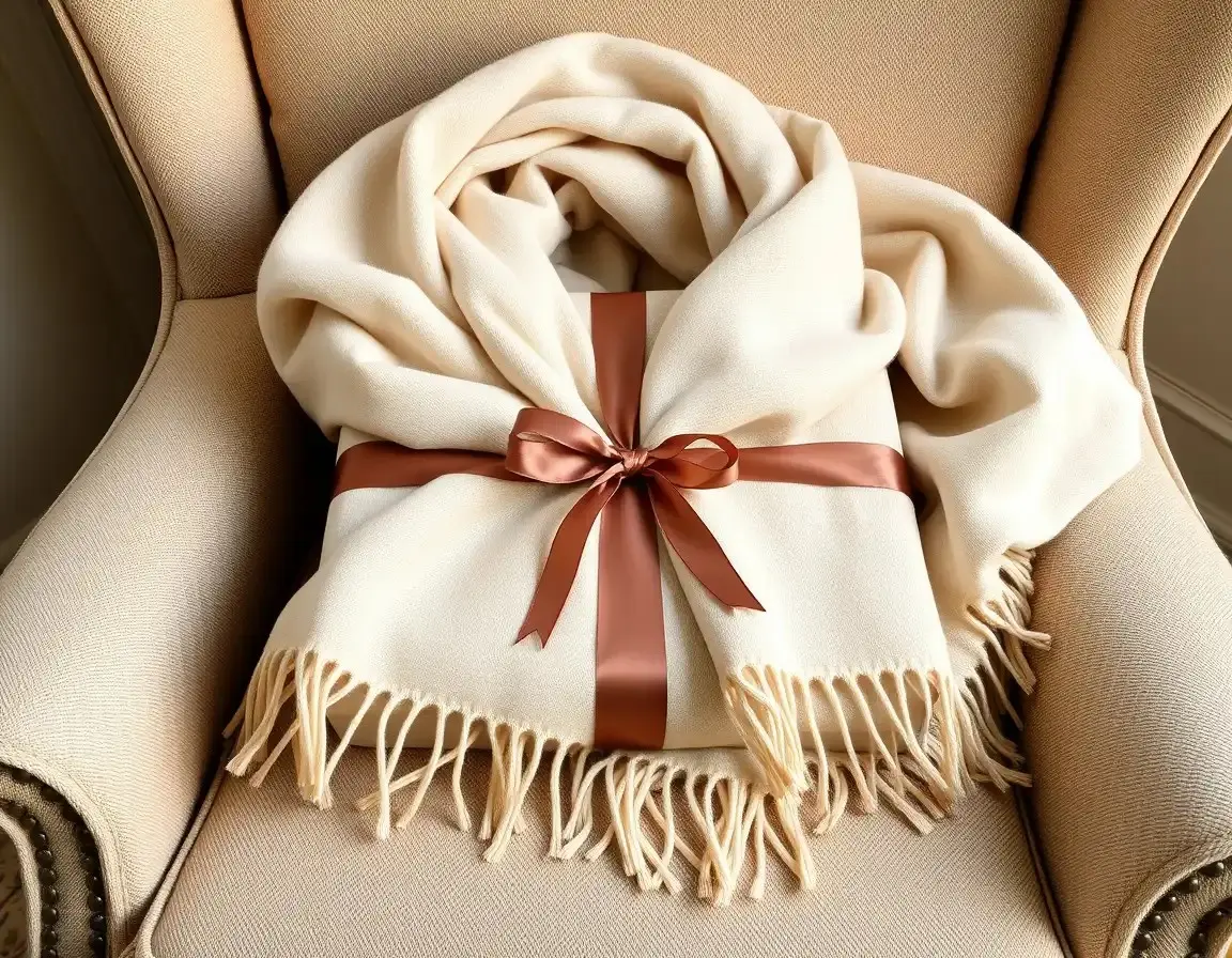 Châle en cachemire ou laine