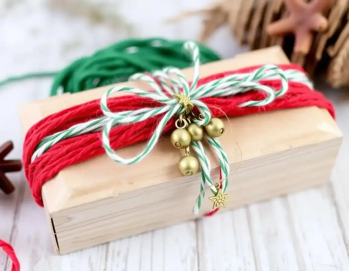 Ficelle de Jute Décorative Thème Noël