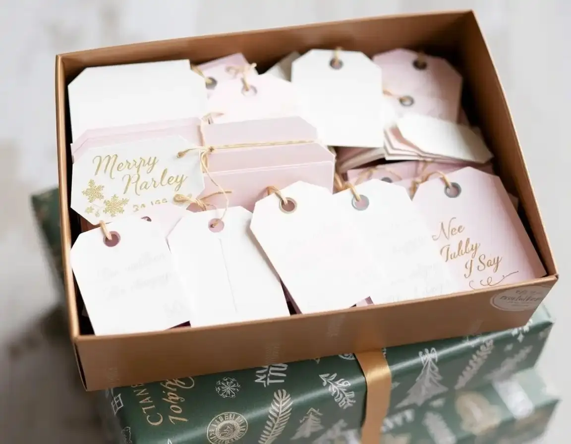 Lot de 50 Étiquettes Cadeaux Haut de Gamme