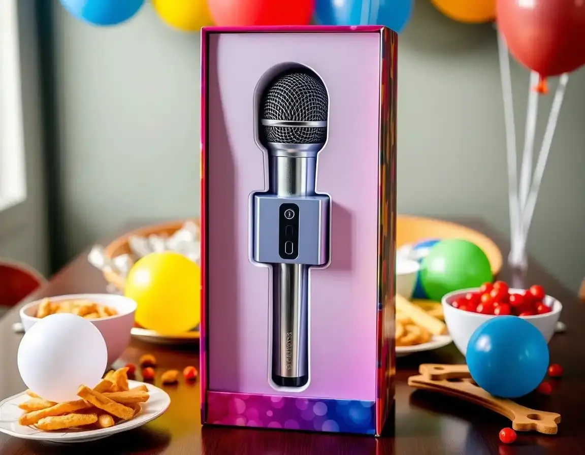 Microphone Karaoké Bluetooth Sans Fil