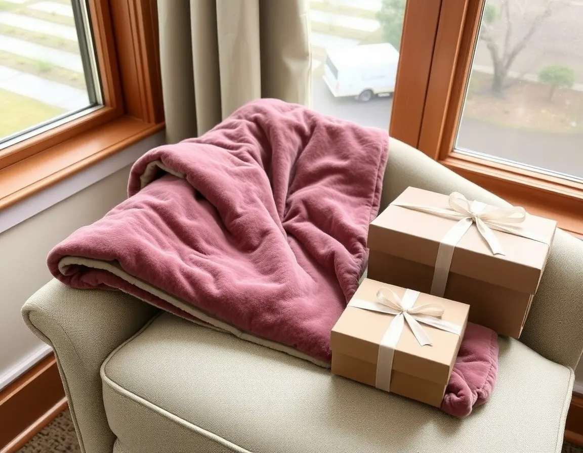 Couverture lestée en peluche douce