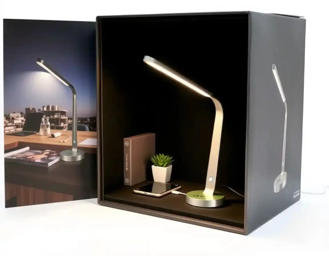 Lampe de Bureau LED Intelligente avec Charge sans Fil