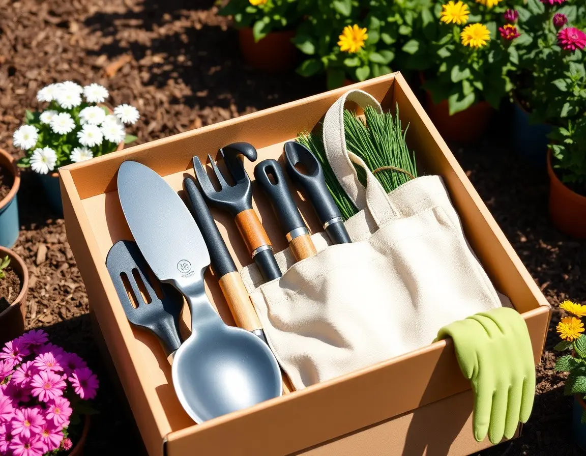 Ensemble d'outils de jardinage ergonomiques
