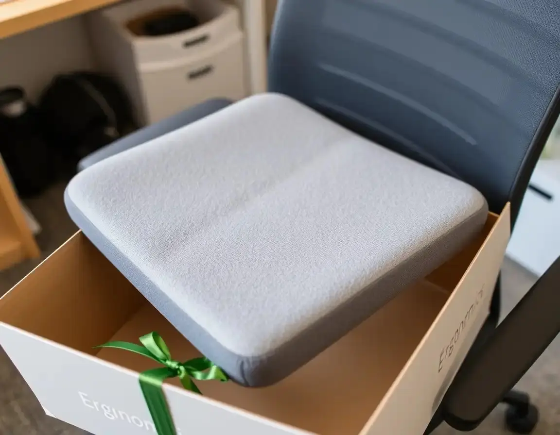 Coussin Ergonomique à Mémoire de Forme pour chaise de bureau ou voiture