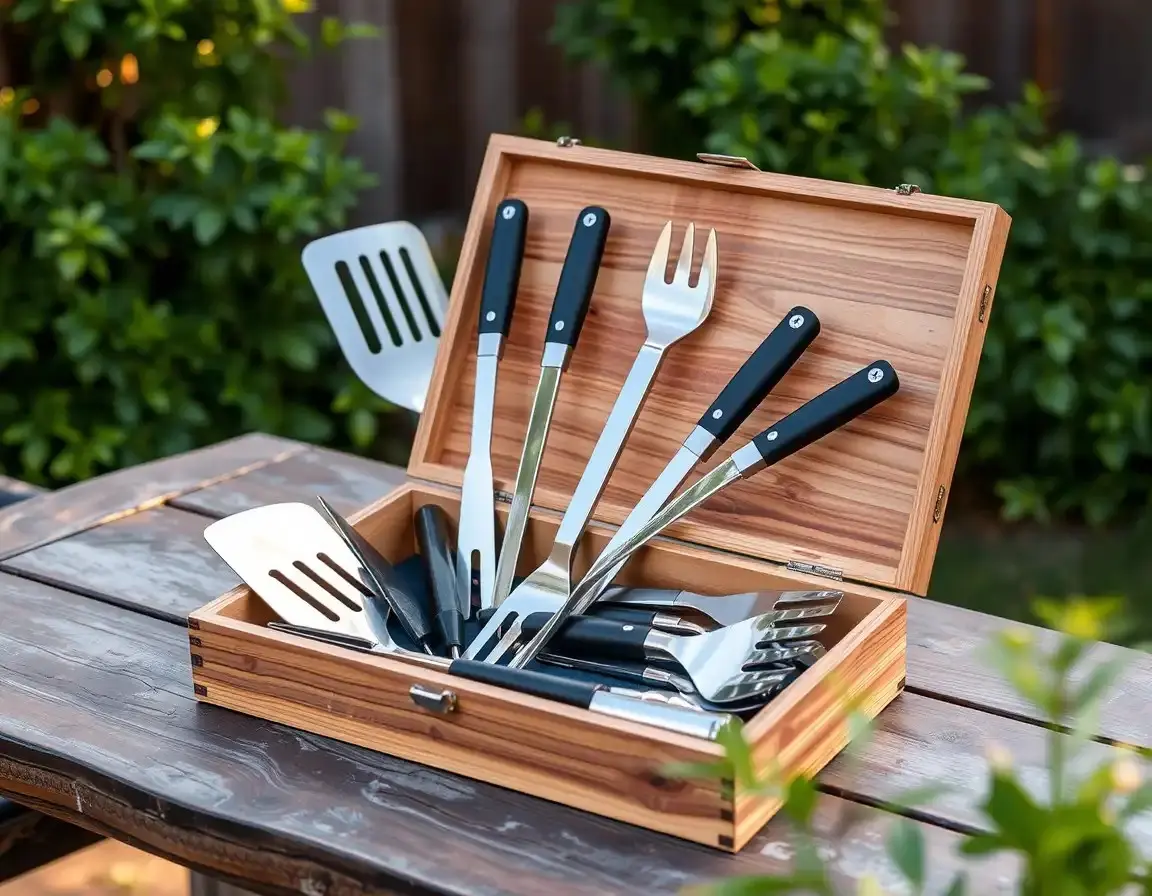 Set d’Outils Professionnel pour Barbecue et Grillades