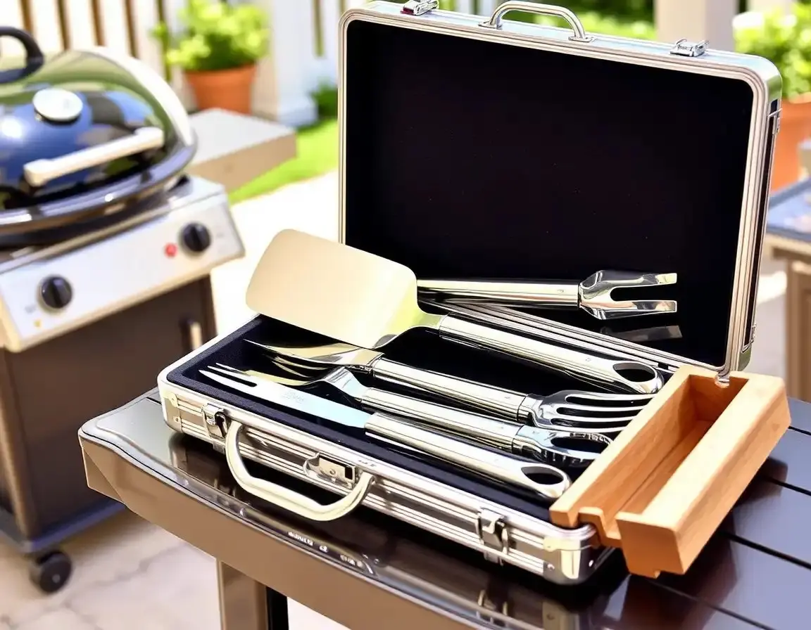 Ensemble d'outils de barbecue premium
