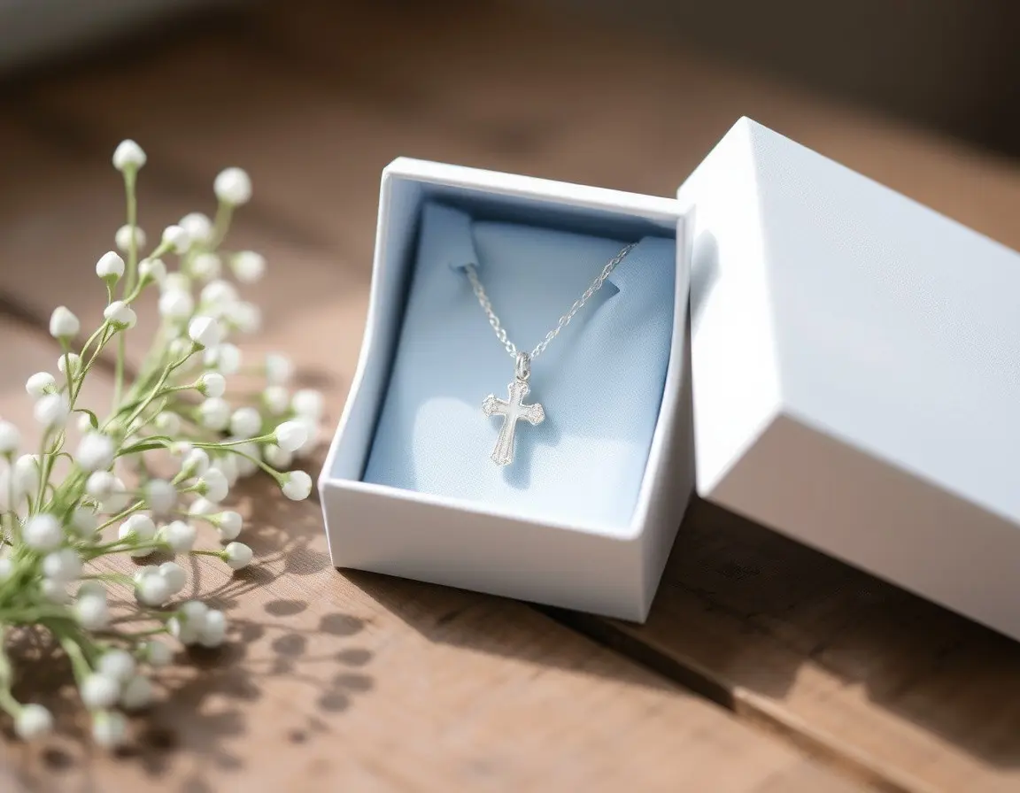 Collier Croix Bébé Argent