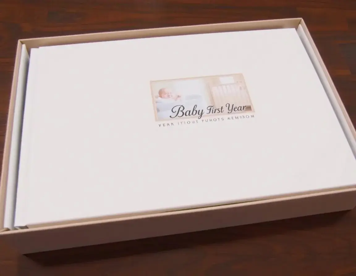 Album photo de la première année de bébé