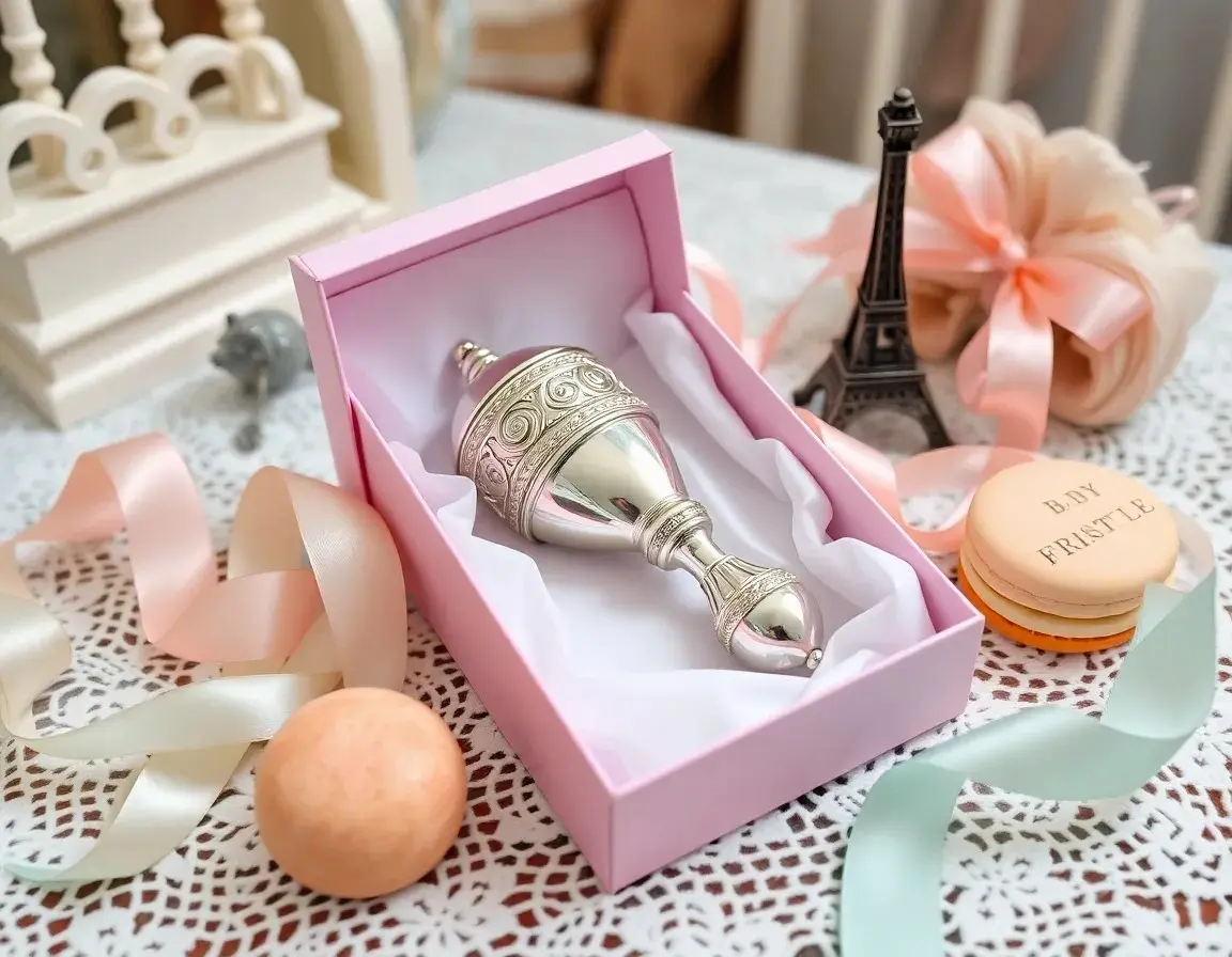 Hochet bébé plaqué argent