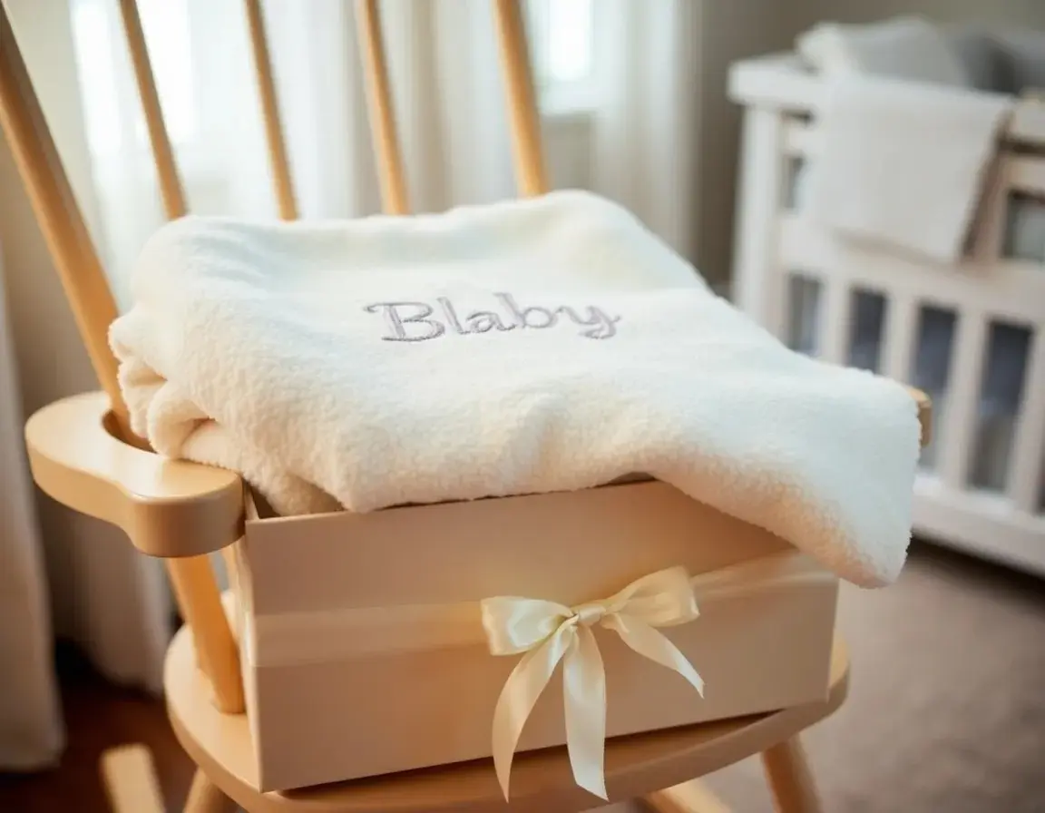 Couverture bébé personnalisée avec prénom brodé