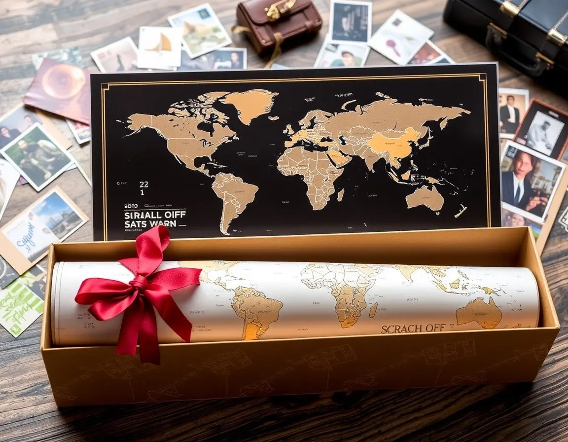 Carte du Monde à Gratter pour Voyageurs