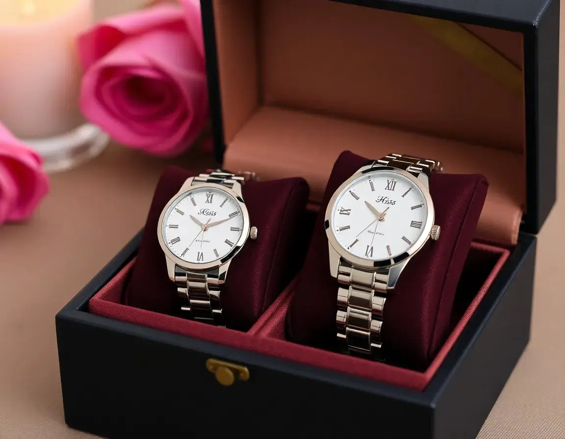 Ensemble de Montres Quartz pour Couple