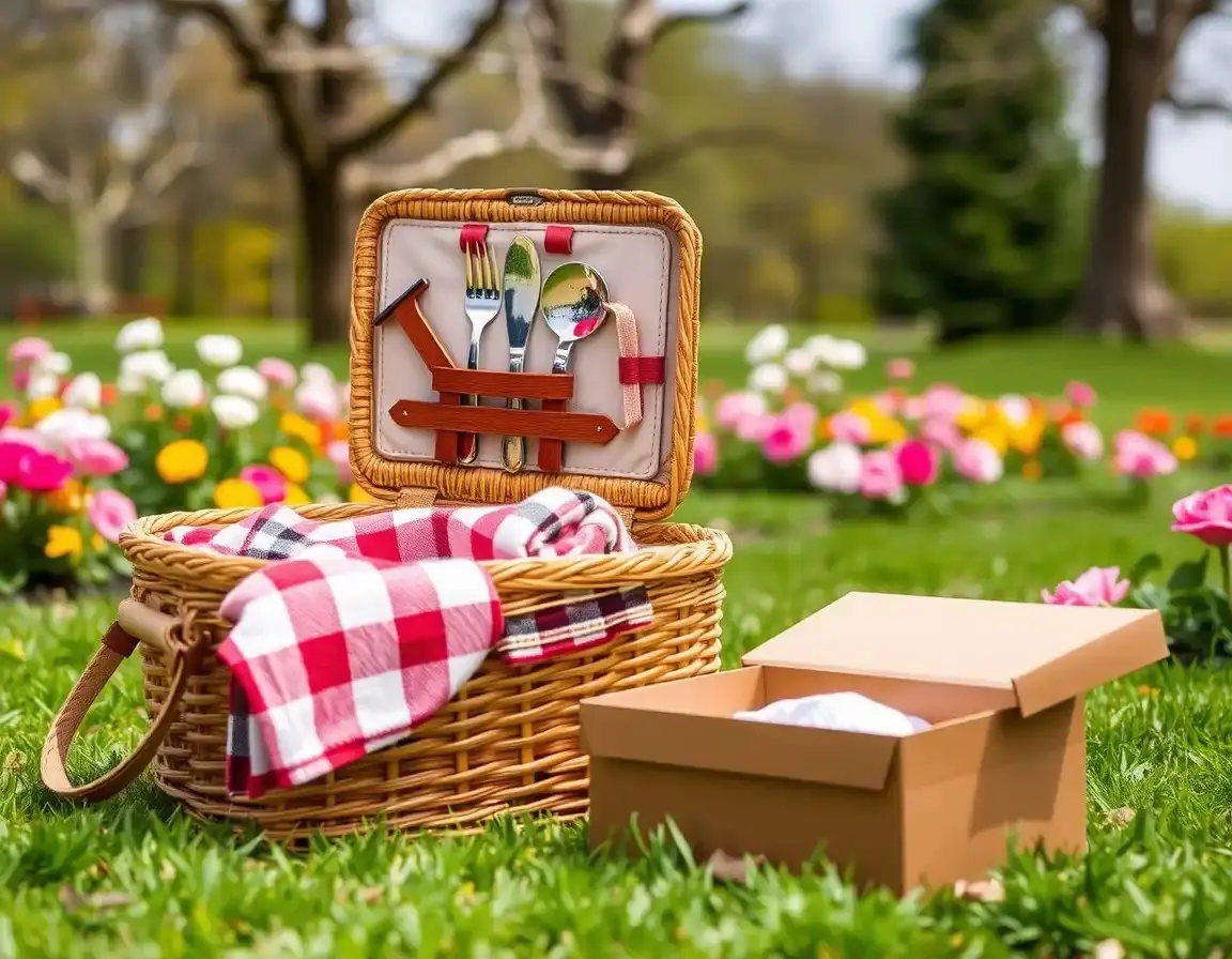 Panier Pique-nique Isotherme avec Couverture