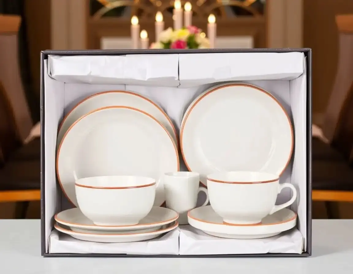 Service de Table Moderne en Céramique pour Deux