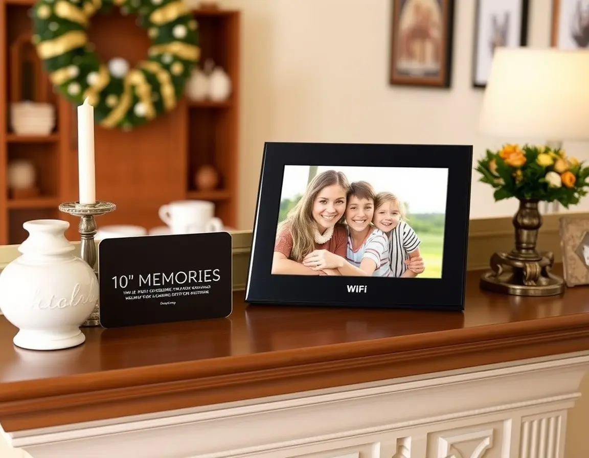 Cadre Photo Numérique WiFi 10 Pouces