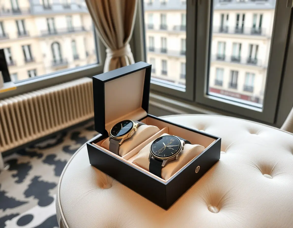 Ensemble de montres connectées pour couple