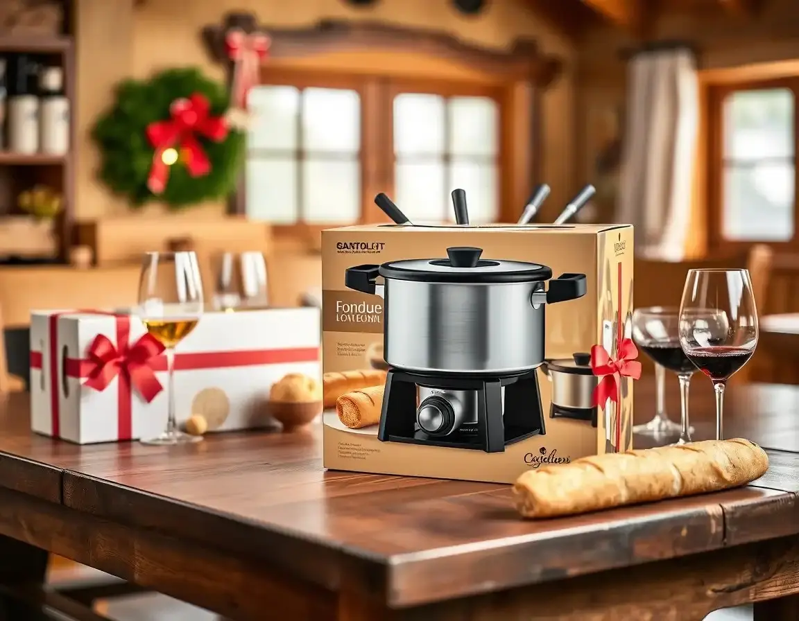 Appareil à fondue électrique élégant