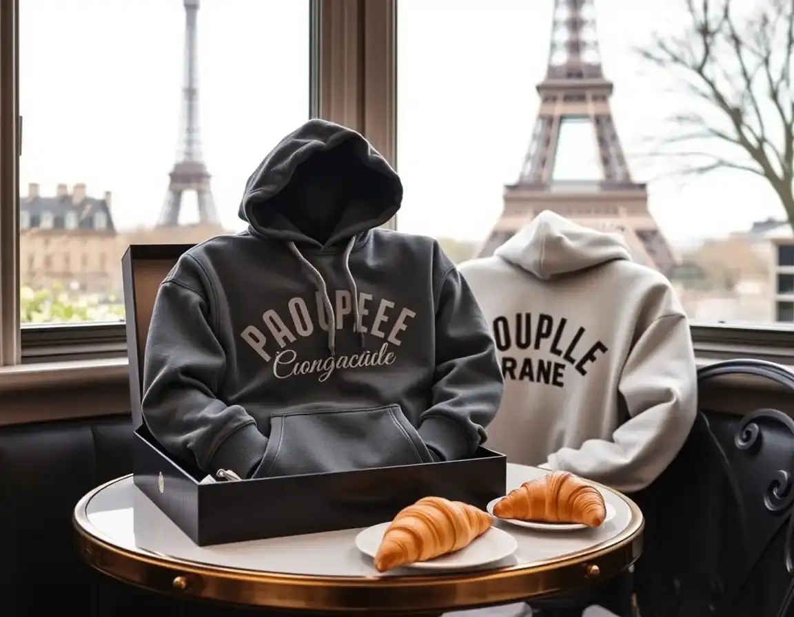 Chandails capuches assortis pour couple