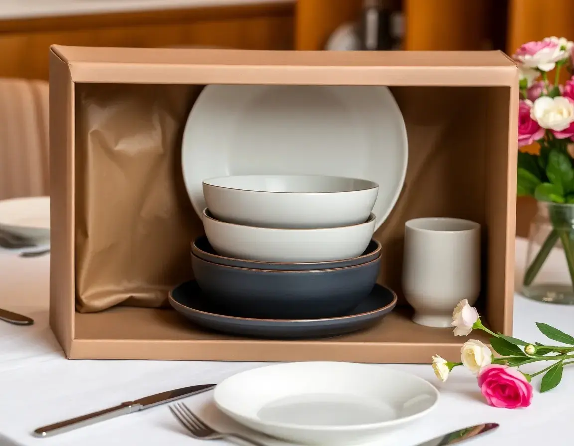 Ensemble de Vaisselle en Céramique Moderne