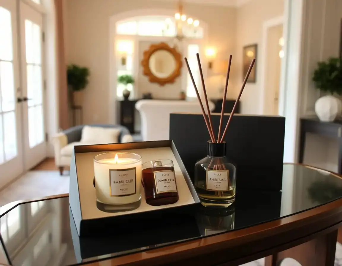 Ensemble Diffuseur de Parfum et Bougies Premium
