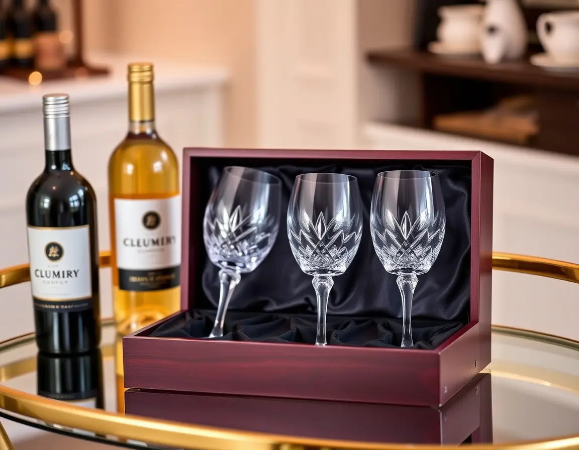 Ensemble de verres à vin en cristal sans plomb