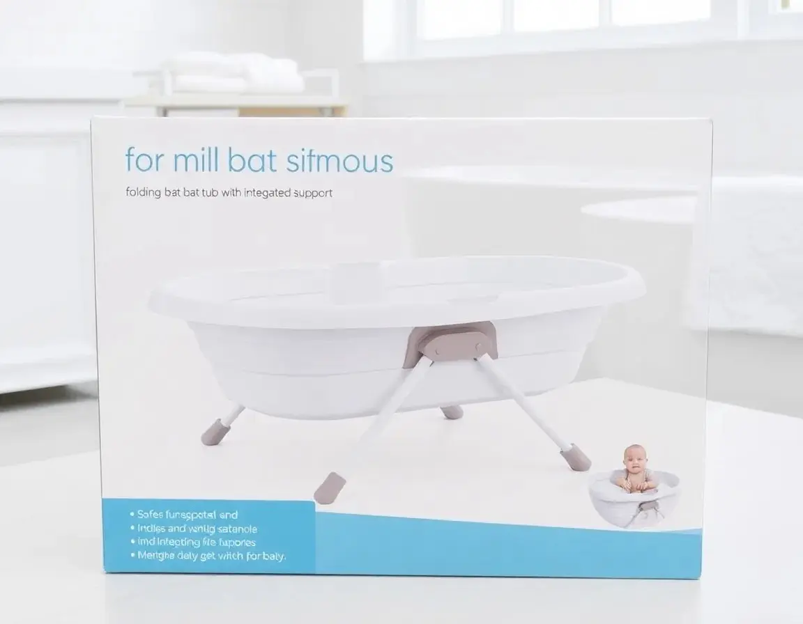 Baignoire Pliable avec Support pour Nourrisson