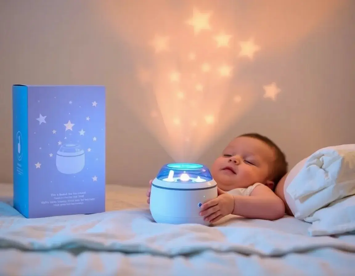 Veilleuse Projecteur Étoiles et Sons pour Bébé