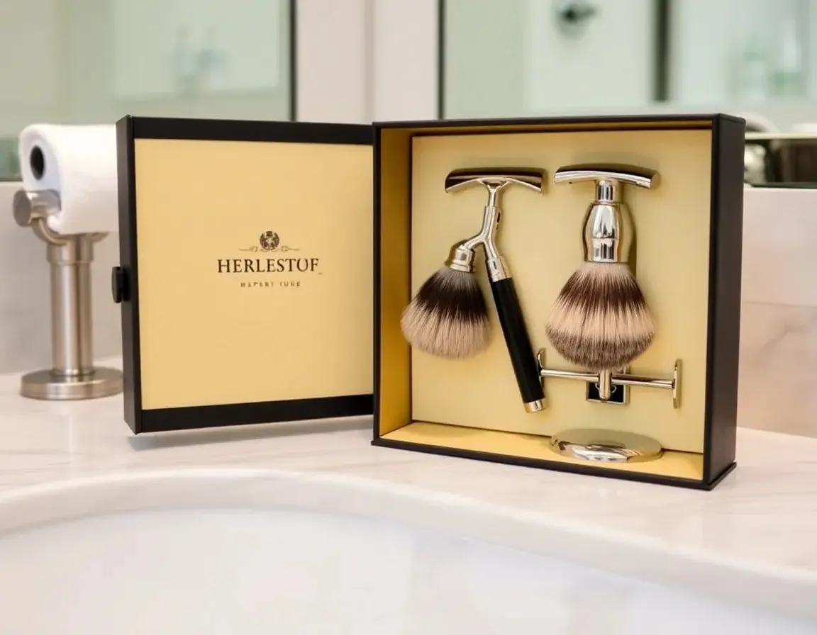 Kit de Rasage Humide de Luxe pour Homme