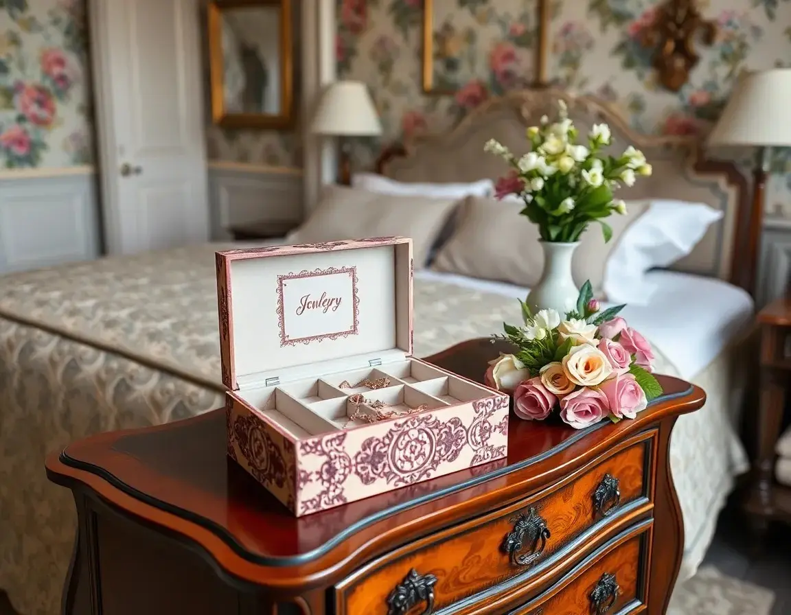 Boîte à Bijoux Élégante pour Grand-Mère